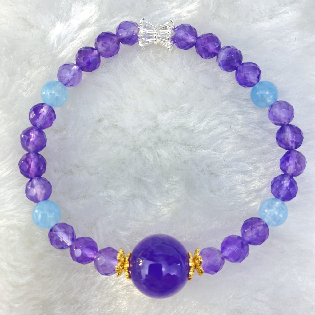 Forget-me-not by life: Relationship Improvement Amethyst and Arusha Chic Bracelet