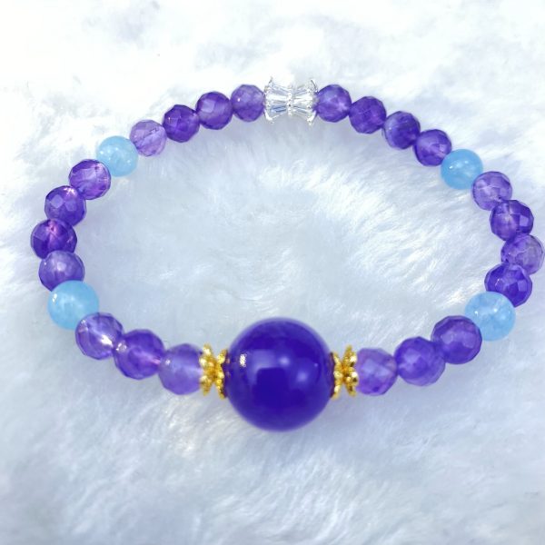 Forget-me-not by life: Relationship Improvement Amethyst and Arusha Chic Bracelet