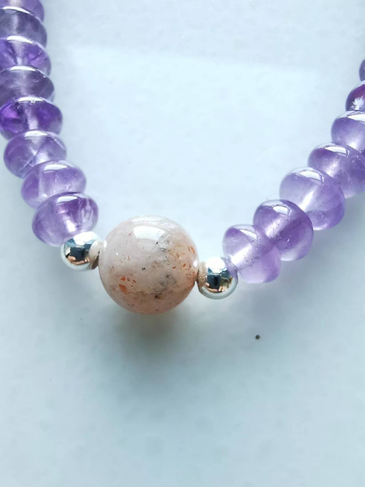 Healing by Amethyst Strawberry Quartz Arusha Bracelet