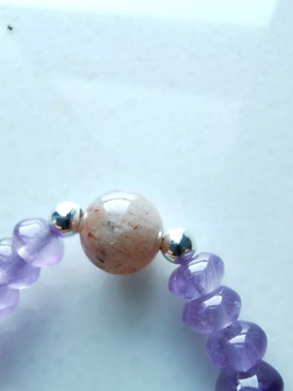 Healing by Amethyst Strawberry Quartz Arusha Bracelet