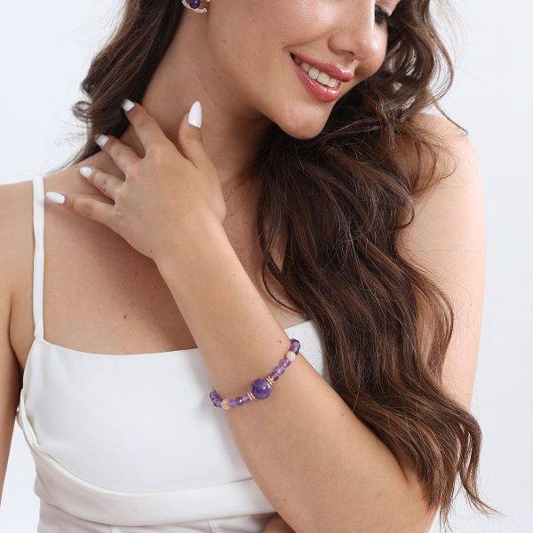 Forget-me-not by life: Relationship Improvement Amethyst and Arusha Chic Bracelet