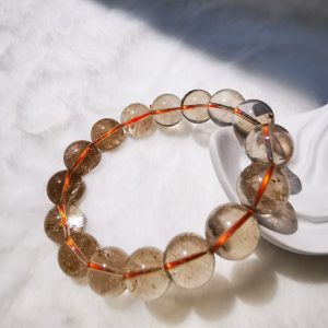 Natural blonde crystal bracelet-13mm