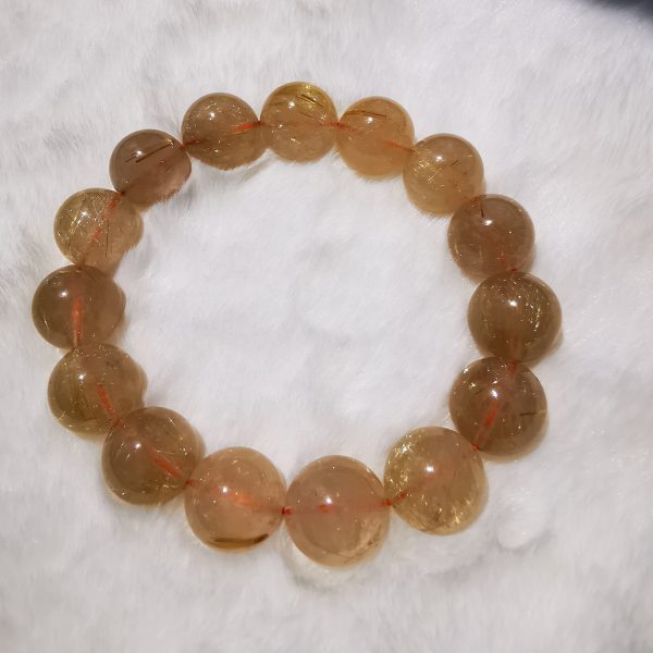 Natural blonde crystal bracelet-13mm