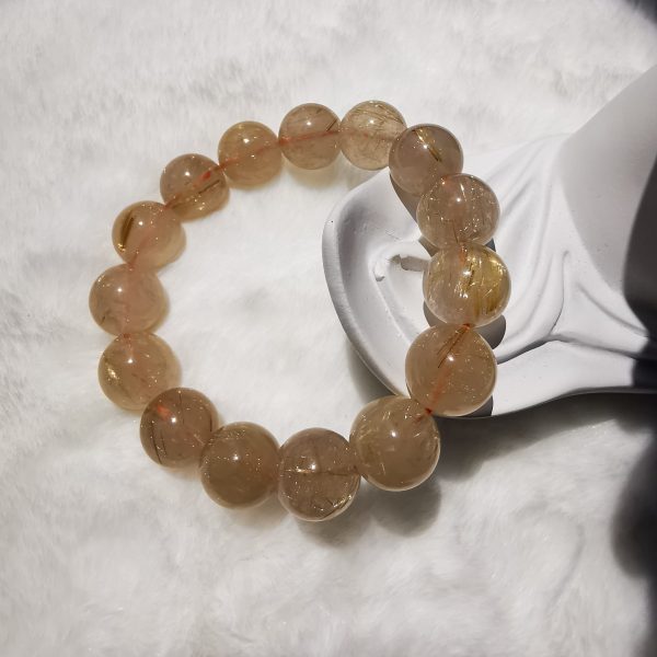 Natural blonde crystal bracelet-13mm